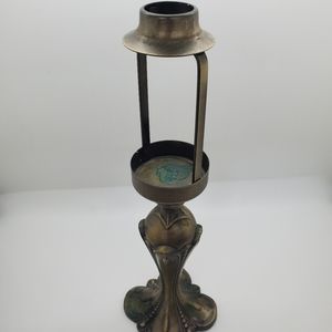 Large Brass Candle Holder